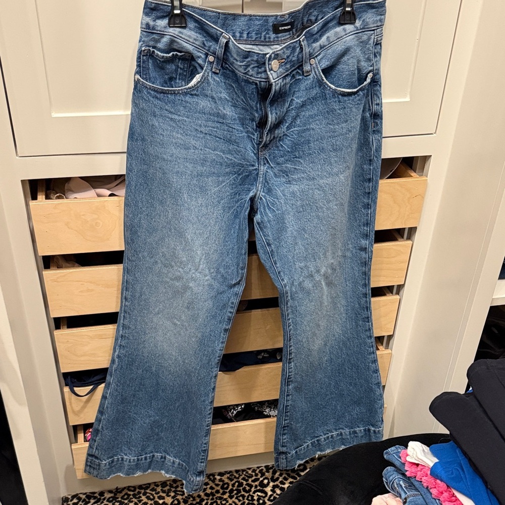 Express Blue Flare Women's Jeans